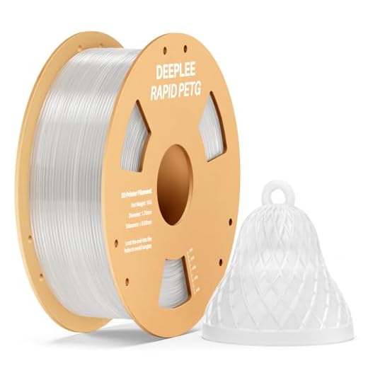 DEEPLEE Rapid PETG Filament 1.75mm, High Speed PETG 3D Printer Filament Up to 600 mm/s, Dimensional Accuracy +/- 0.02 mm, Fits for Most FDM 3D Printers, 1kg Transparent