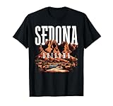 Retro Vintage Arizona Mountain Sedona Desert Sunset Cactus T-Shirt