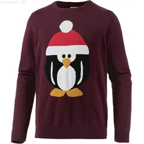 JACK & JONES JORFESTIVE KNIT CREW NECK, suéter Hombre, Rojo (Port Royale), Medium