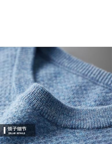 Men's Sweater Round Neck Loose Pullovers Knit Tops Warm Bottoming Simple Sweater2