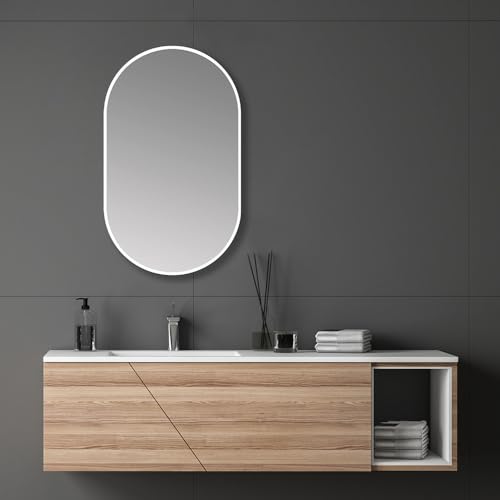 Dimensioni esclusive: misura 45 cm x 75 cm, questo specchio crea accenti individuali e aggiunge un tocco speciale alla tua stanza. Scopri l'unicità in ogni prospettiva!