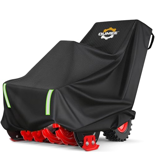 Heavy Snow Blower Cover Fit for EGO Ariens 24/26/28in, 600D Snowblower Covers Oxford Cloth, Universal Sized Snow Thrower Cover Outdoors Fit for Honda & Most Stage or Two Stage Gas Snow Blowers Storage