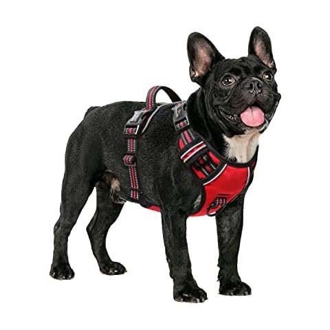 HEELE Harnais Chien, Harnais pour Moyen Grand Chien Anti Traction Réfléchissant Harnais Cover