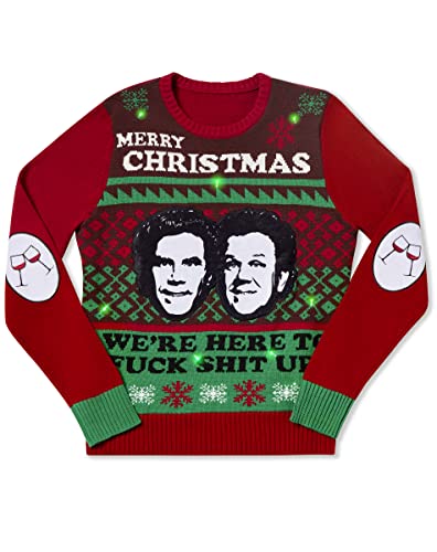Spencer's Step Brothers Light-Up Ugly Christmas Sweater | Light-Up Christmas Sweater - Main Image