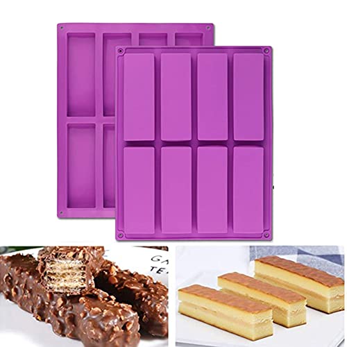 Molde de silicona rectangular para chocolate tarta de queso y cornbread casero 3