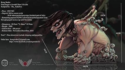 Amazon 進撃の巨人 フィギュア エレンイェーガー 始祖の巨人 フィギュア ドール 通販