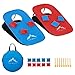 Himal Collapsible Portable Corn Hole Boards With 10 Cornhole Bean Bags And Tic Tac Toe Game 2 Games on 1 Board (2 x 1-feet)
