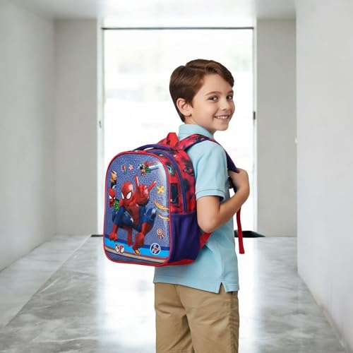 Image of Stylbase 15 Inch 3D Cartoon School Bag for Boys & Girls | Waterproof Lightweight Polyester Kids Backpack with Bottle Pocket | Ideal School Bags for Kids Nursery, LKGClass (3-5 Years)