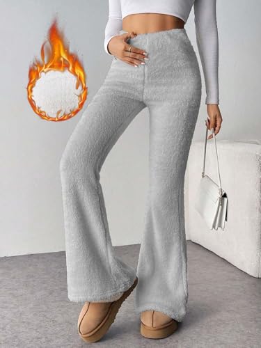 Image of KOTTY Women's Coral Fabric Flared Fit Pant - Super Soft Thermal Design for Stylish Cold Weather Comfort