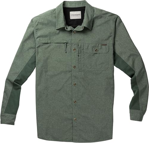 Legendary Whitetails Men's Quick Dry Moisture Wicking UPF 50+ Uv Sun Protection Long Sleeve Fishing Shirt4