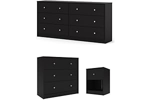 Pemberly Row 3-Piece Dresser Sets for Bedroom with Chest, Nightstand, Dresser