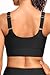 Yonique Women Sports Bra Bikini Top Only Swim Bra Athletic Swim Top Scoop Neck Bathing Suit Top Black S