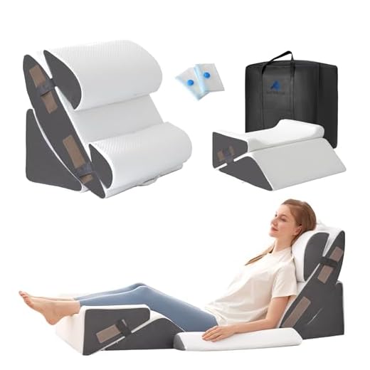 Ahpmeoa 6PCS Wedge Pillow Set for Recovery