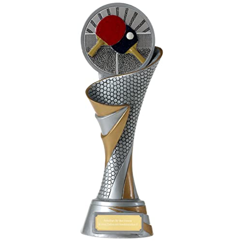 KDS FG Pokal L Trophäe Tischtennis mit Emblem 70 mm schwer mit Gravur ca. 26 cm hoch KDS FG Pokal L Trophäe Tischtennis mit Emblem 70 mm schwer mit Gravur ca. 26 cm hoch