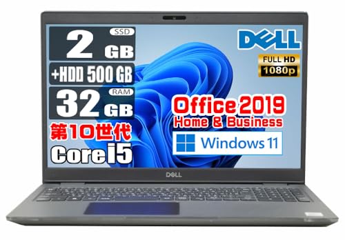 �y�����ςݕi�z ��10���� Core i5 10210U / ������ 32GB / SSD 2TB + HDD500GB / MS Office 2019 / �t��HD/�e���L�[/web�J����/WiFi/���w�h���C�u�񓋍�/Windows 11 / �I�t�B