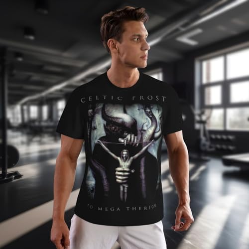 T Shirt Celtic Frost Men's Fashion Short Sleeve Mesh Tops Casual Tee3