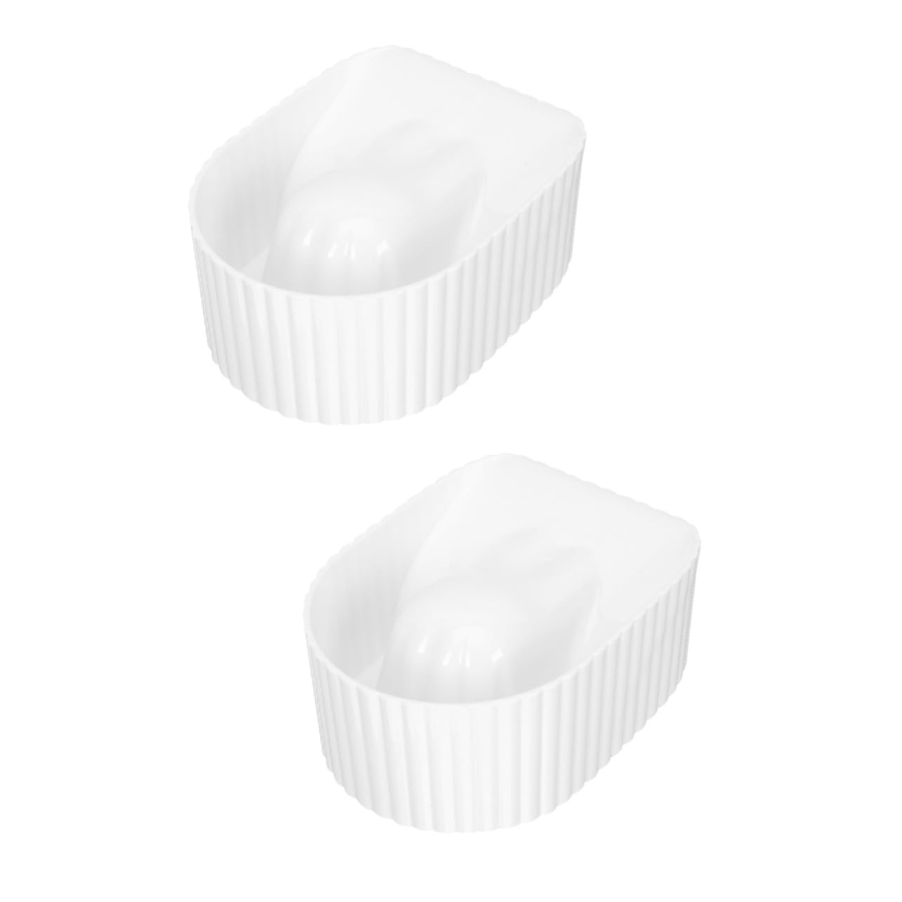 Happyyami 2 Piezas Herramienta de tazón de mano remojo Gel eliminar barniz las manos clavo cuencos de manicura Tazón para los dedos removedor de uñas Acrílico