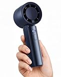 gaiatop Powerful Handheld Fan Rechargeable, High Speed 100-Level Turbo Cooling, 4000mAh Battery Portable Pocket Small Hand Fan, Summer Outdoor Travel Essentials, Dad Gifts for Men Women, Navy Blue