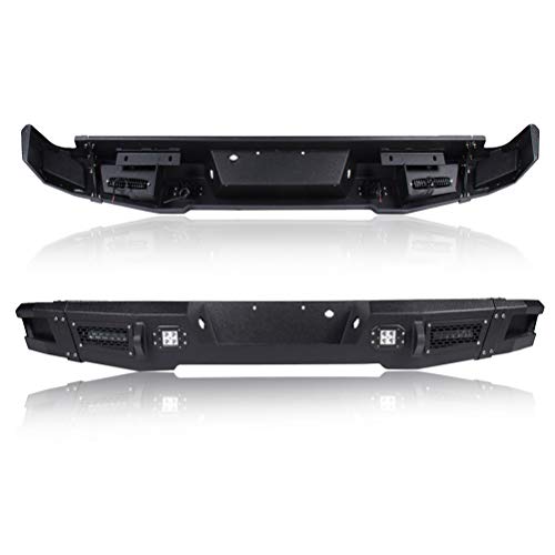 TUPARTS Front and Rear Bumper Compatible for 2009-2014 for ford for F-150 with D-ring & LED Lights & Winch Plate
