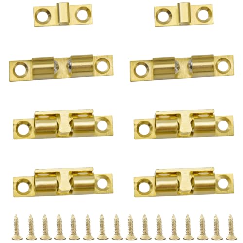 CEEYSEE 6 Pcs Double Roller Catch Ball Tension Catch 40mm Furniture Latch for Internal Doors,Wardrob,Cupboard,Kitchen Catch(SGSK4)