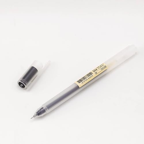 Miniatura 5 de Bolígrafos de gel minimalistas de estilo japonés de 0.020 in, punta fina, paquete de 12 bolígrafos de tinta negra para oficina, escuela, papelería