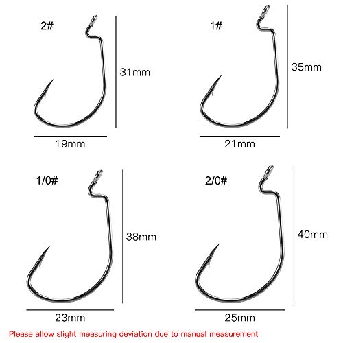 Yialia 10 PCS ganchos de pesca de alta de aço carbono isca macia ganchos de peixe anzóis equipamento
