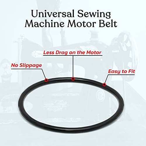 Kchex 2 Universal Sewing Machine Motor Stretch Belt Fit 13"-15" Singer White #TOP3