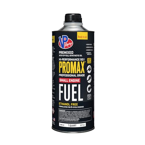 VP Racing Fuels Ethanol-Free ProMax 50:1 Small Engine Fuel - 1 Quart - Pack of 8