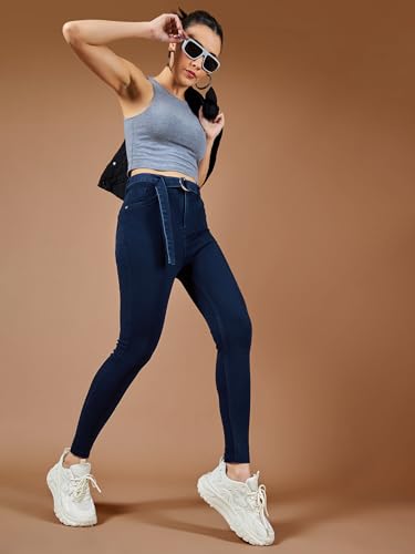 Image of Dolce Crudo Distressed High Rise Skinny Jeans for Women