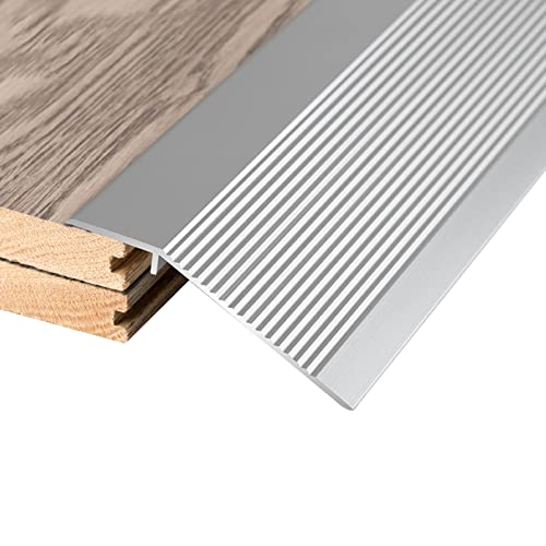 Bande de transition en métal à trois bords pour tapis et carrelage