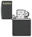 Zippo Classic Black Crackle Logo Pocket Lighter