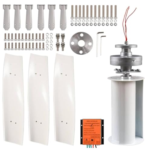 Kit completo di generatore eolico verticale, 3000W/8000W con pale, regolatore e inverter di rete, sistema di energia rinnovabile per la casa