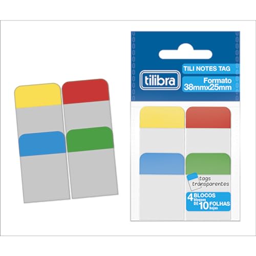 Tilibra - Tili Notes Tag 38mmX25mm 40 Folhas - 4 Cores
