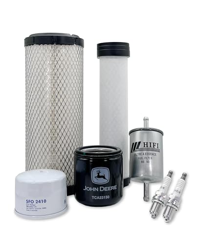 HERO Maintenance Filter Kit For John Deere 652R EFI MOD Stand-On Mower Filters Compatible With OEM M131802 M131803 AM125424 MIU13224 MIU11020 TCA23150