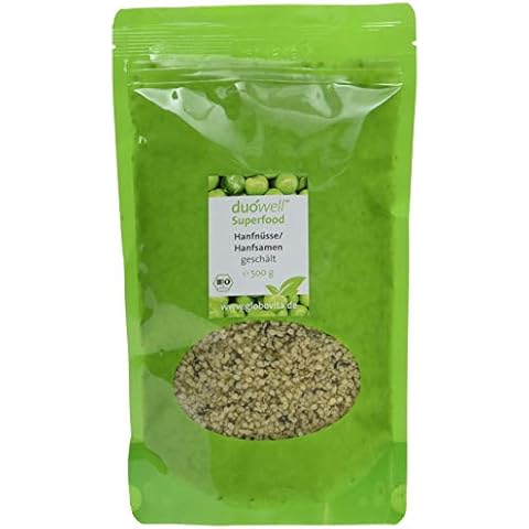 Duowell Superfood - Hanfnüsse Hanfsamen geschält Bio 500 Gramm Cover