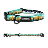 Tuff Pupper Premium Adjustable Dog Collar for Large Boy Dogs, Stylish Pattern Collars Designed in USA, Quick Release Buckle, RusticPine Print for Male Dogs, Large (1 Inch Wide x 18-26 Inch Neck)