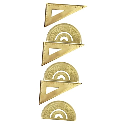 Règles laiton kit anti-casse triangle rapporteur Gadpiparty pour réussir tous vos tracés