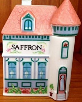 Miniatura 1 de Lenox Spice Village - Tarro de especias de porcelana, diseño victoriano, azafrán