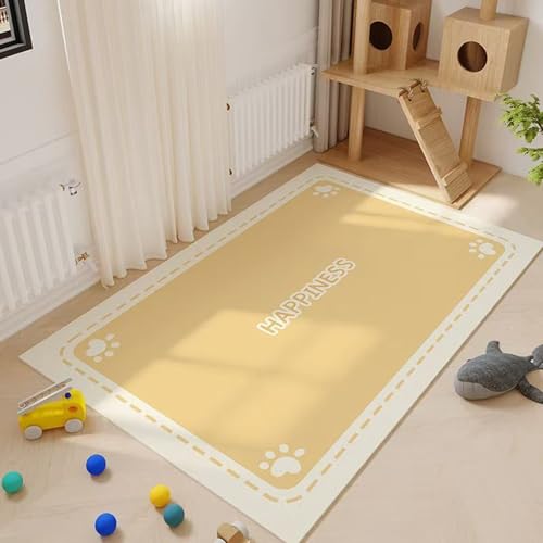 ペットマット PUレザー PVC 拭ける 汚れ防止 防水 フローリングカーペット トイレ下敷きマット PUレザー 犬 猫用 フロアマット 床暖房対応 抗菌 滑らない 怪我防止 大判 介護シーツ 繰り返し利用可能 80*120cm