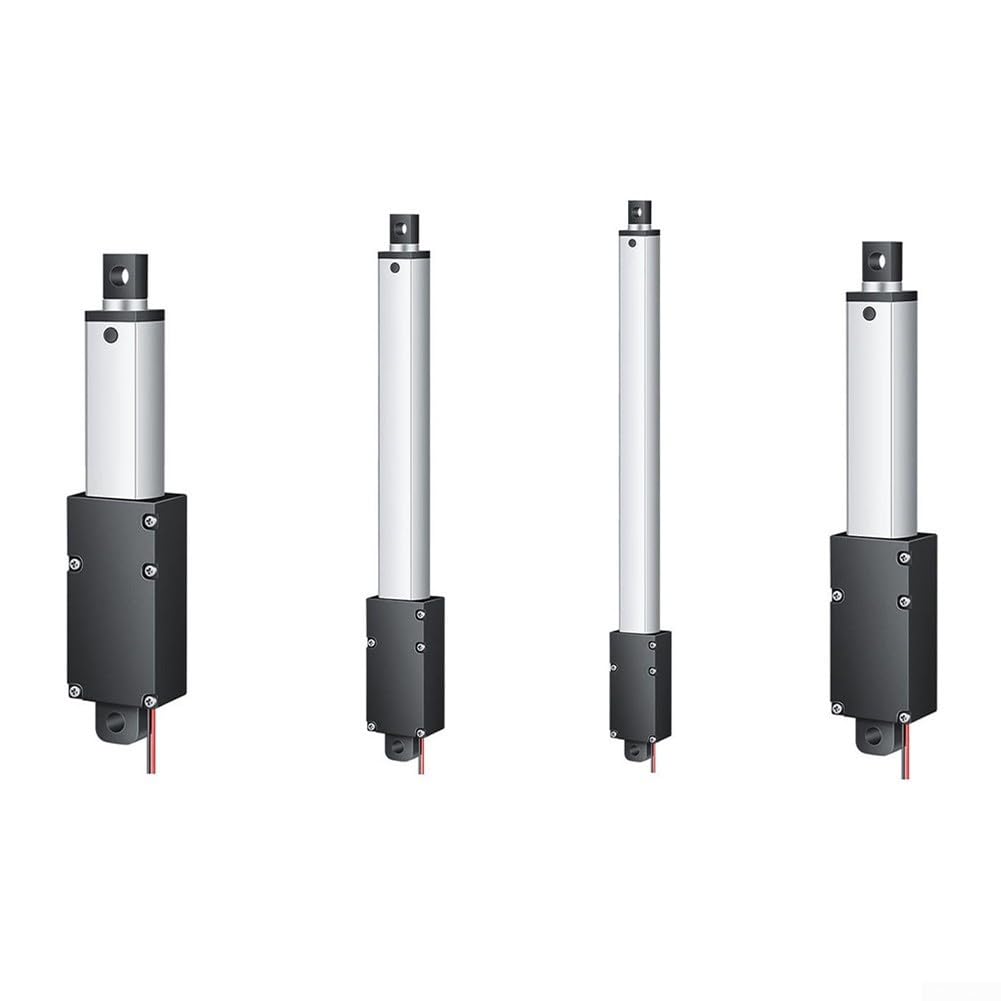 Entraînement linéaire électrique 12 V - Course de 30 mm - 20 N - Barre de poussée pour automatisation des machines industrielles - Agriculture - Argent (30 mm-30 mm s-12 V-20 N)