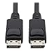 Tripp Lite DisplayPort Cable with Latches (M/M), DP to DP, 4K x 2K, 6-ft. (P580-006), Black, Monitor