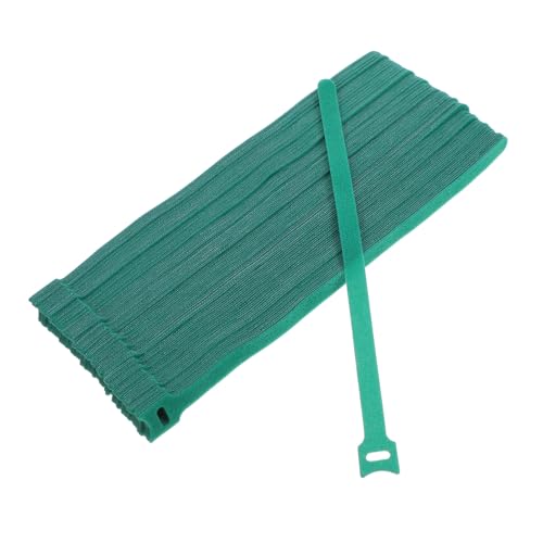 COHEALI 100pcs Organizadores de Cordón Reutilizables con Abrazaderas de Gancho y Bucle Verde para Cables de Carga y Gestión de Electrodomésticos Bajo el Escritorio miniatura 1