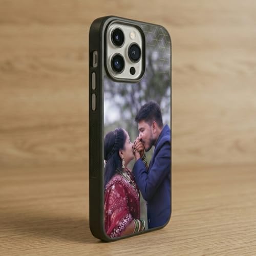 Image of NDCOM for Customised Redmi Note 9 Back Cover | Note 9 Phone Case | Xiaomi Redmi Note 9 Mobile Cover DIY Personalised Photo Design | Customized Gift Custom Text Name Printed Glass Case