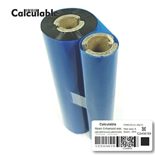 Paquete de 4 cintas de transferencia térmica de resina y cera 4.33" x 243' miniatura 6