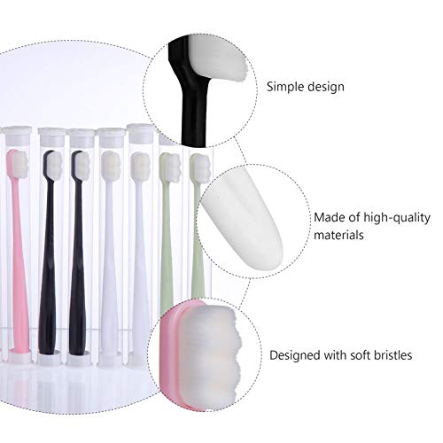 Healifty 8 escovas de dentes extramacias, escovas de dentes manuais para crianças e adultos