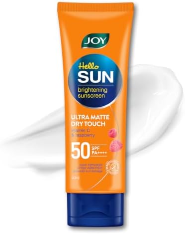Joy SPF 50 PA++++ Matte Sunscreen for Oily Skin, 50ml | INVIVO Tested | Travel & Purse Size | Zero White Cast, Water Resistant Broad Spectrum Face Sunscreen for On-The-Go Use
