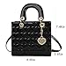 DISSONA Purses and Handbags for Women Fashion Ladies PU Patent Leather Top Handle Satchel Shoulder Tote Bags Crossbody (Large Black)