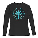 The Legend of Zelda Breath of The Wild Sheikah Eye Girlfriend Vintage Ring Spun Cotton Long Sleeve...
