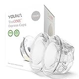 YOUHA Closed System Breast Milk Collection Cups, Pump with Your Clothes On, On The Go, Anywhere,...