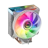 Mars Gaming MCPU-VR Weiß, CPU Kühlkörper, Dual Infinity Mirror ARGB, 4 HCT Heatpipes, 180W TDP, Ultra-quiet PWM 12cm Lüfter